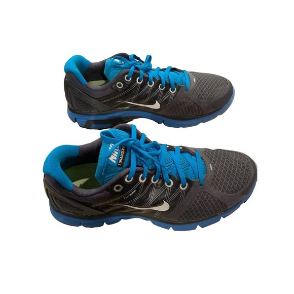 Nike Livestrong Flywire LUNARGLIDE+ 2 running shoes 408922-077 men's size 10 - Picture 5 of 6